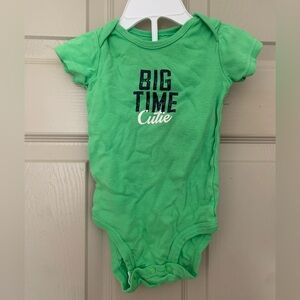 Big time cutie baby onesie